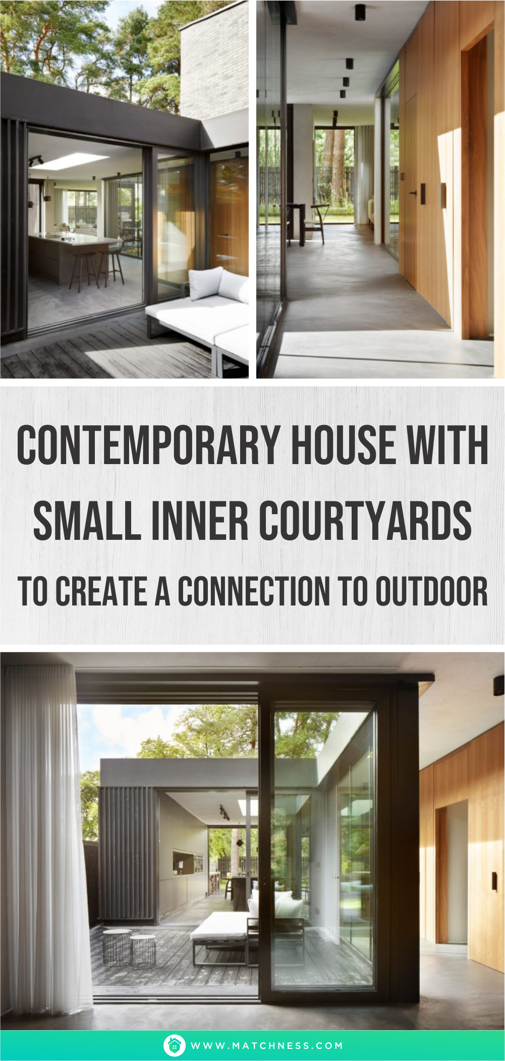 Contemporary house with small inner courtyards to create a connection to outdoor1