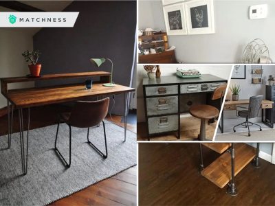 Cool industrial desks that will blended with many other styles2