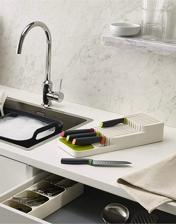 Drawer knife holder Incredibly Stylish Knife Holder Ideas To Keep Everyone Safe In The Kitchen 