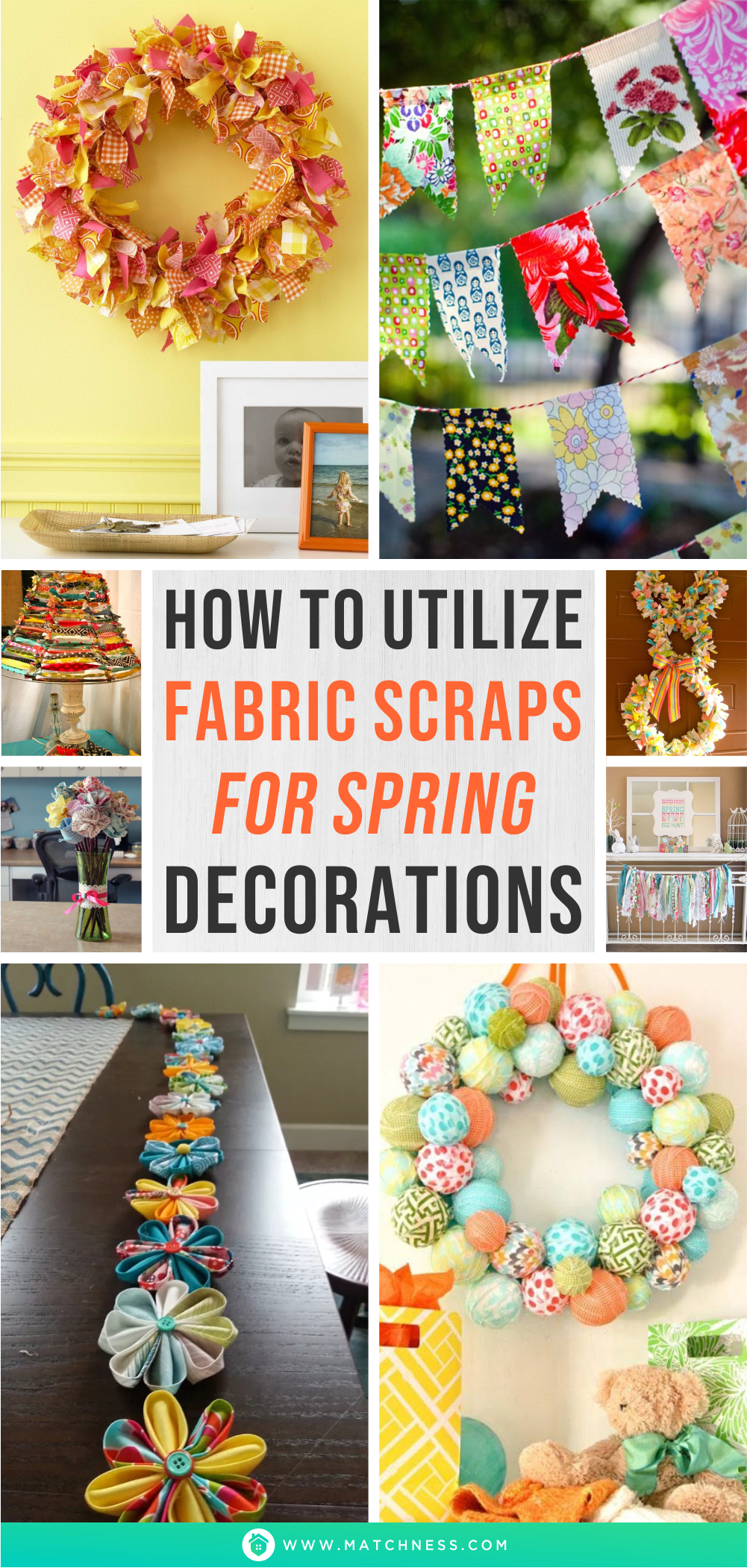 How to utilize fabric scraps for spring decorations1