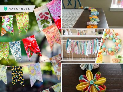 How to utilize fabric scraps for spring decorations2