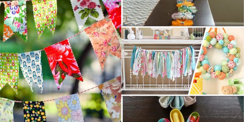 How to utilize fabric scraps for spring decorations2