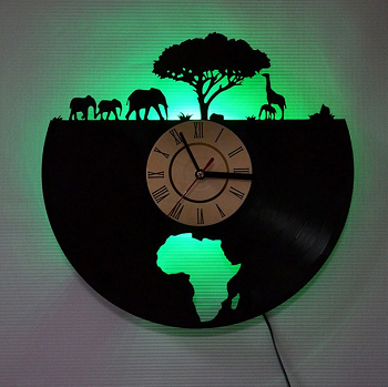Light wall clock with landscape Outlandish Wall Clocks Ideas To Add A Special Flair To Any Living Space