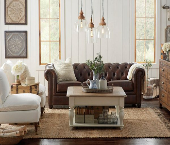 Right white slipper chair Types Of Accent Chair To Pair With Brown Leather Couch For The Best Look