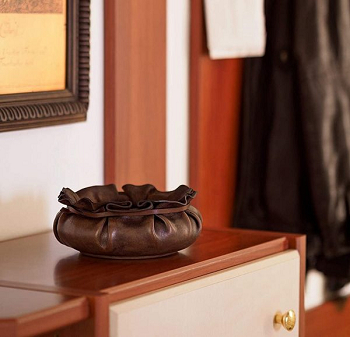 Unique leather bowl Embellishing Bowl Ideas As A Part Of Versatile Home Decor Item