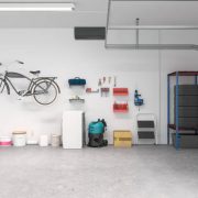 Clean garage interior