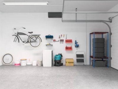 Clean garage interior