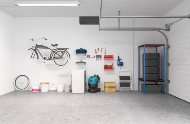 Clean garage interior