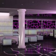 3d rendering of a night club interior design