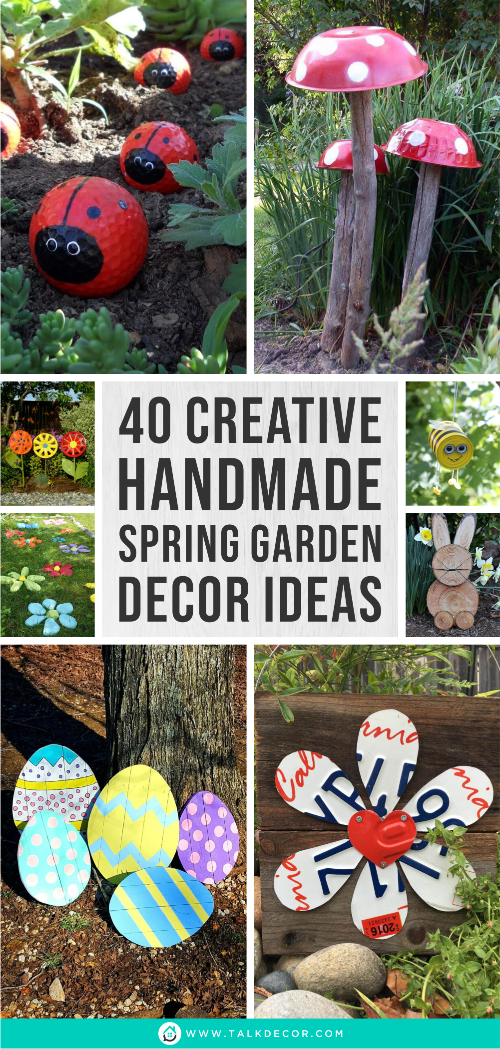 40 creative handmade spring garden decor ideas1