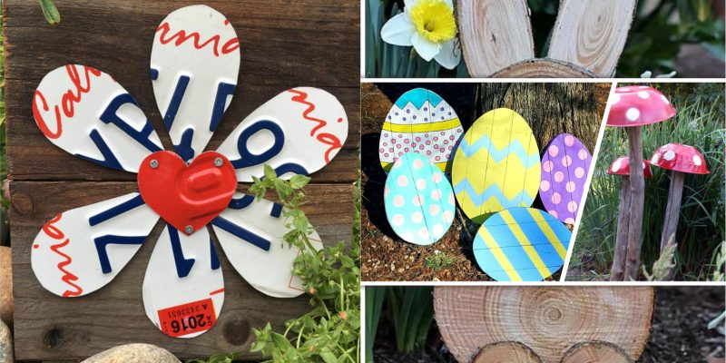 40 creative handmade spring garden decor ideas2