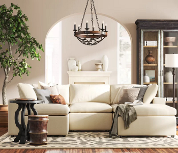 End table with sofa Irresistible Ways To Create Transitional Living Room For Fresh-Inviting Space