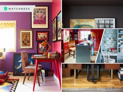 Going out of the box with home office design by using these colors2