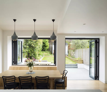 Kitchen with bifold window How To Present The Remarkable Kitchen Window Ideas For The Perfect View