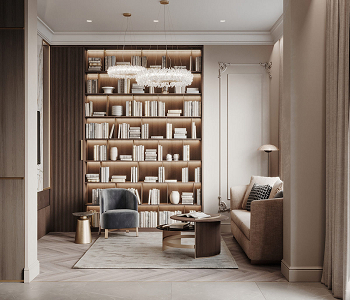 Living room 1 Striking Neoclassic Interior Style For Luxurious And Timeless Look Apartment