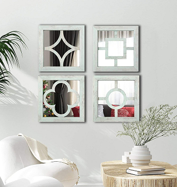 Sophisticated four distressed mirror Mirrors Like Windows Ideas To Offer Natural Light Even In The Darkest Room