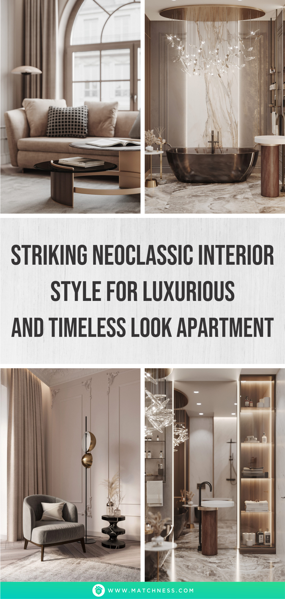 Striking neoclassic interior style for luxurious and timeless look apartment1