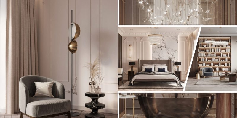 Striking neoclassic interior style for luxurious and timeless look apartment2