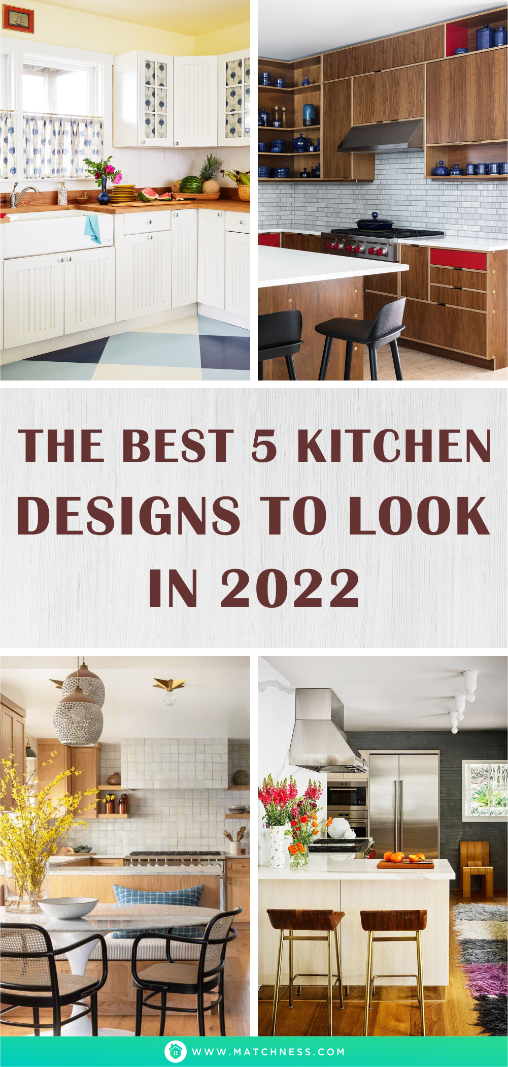 The best 5 kitchen designs to look in 20221
