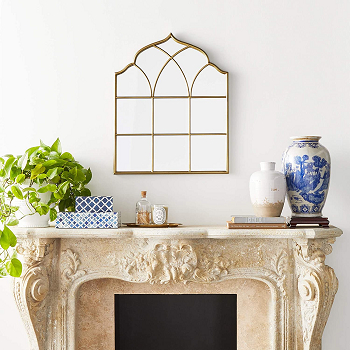 Vintage-metal gold finish mirror Mirrors Like Windows Ideas To Offer Natural Light Even In The Darkest Room