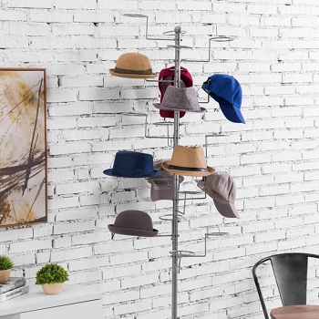 All hat in one free standing Utilitarian Ways To Hang Your Hat Collection At Home For Pretty Display