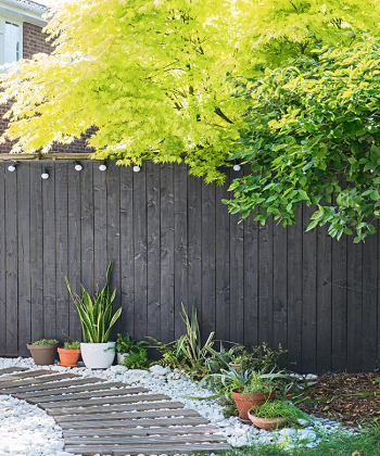 Bright pathways Elevating Fence Lighting Ideas For Glowing Border Garden Decoration