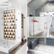 Extra level walk in shower design ideas with seat for comfortable purpose2
