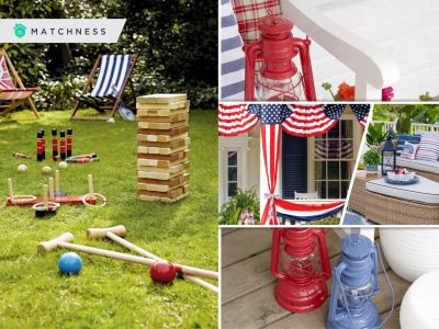 Festive ways to enjoy the outdoors with patriotic summer theme decor2