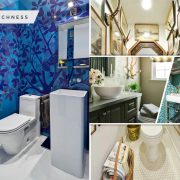 How to decorate your powder room walls2