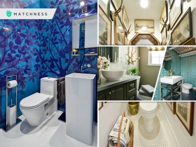 How to decorate your powder room walls2