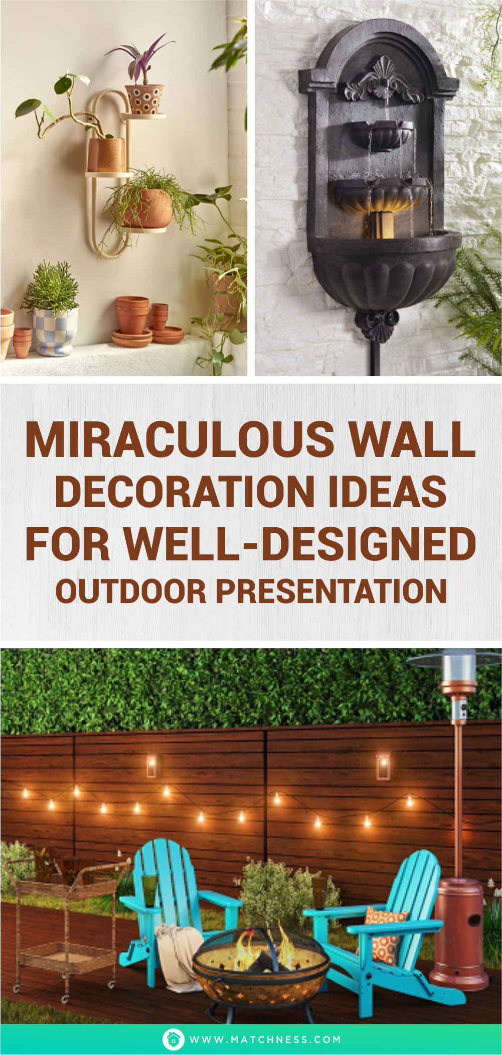 Miraculous wall decoration ideas for well-designed outdoor presentation1