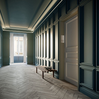 Panel moulding Timeless Warmth Tall Wall Decoration Ideas For More Interesting Sky-High Rooms