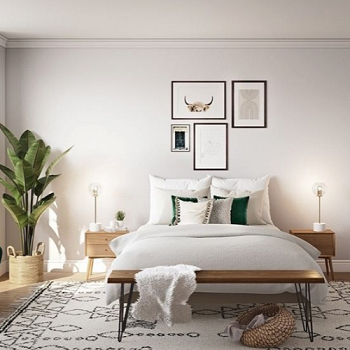 Plants in bedroom Ultra Peaceful Summer Design Ideas For Minimalist Home Style