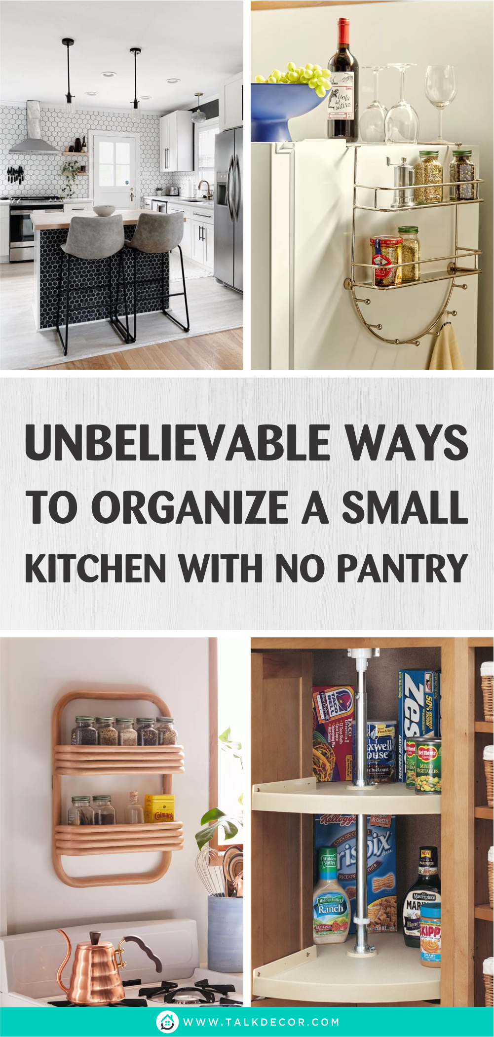 Unbelievable ways to organize a small kitchen with no pantry1