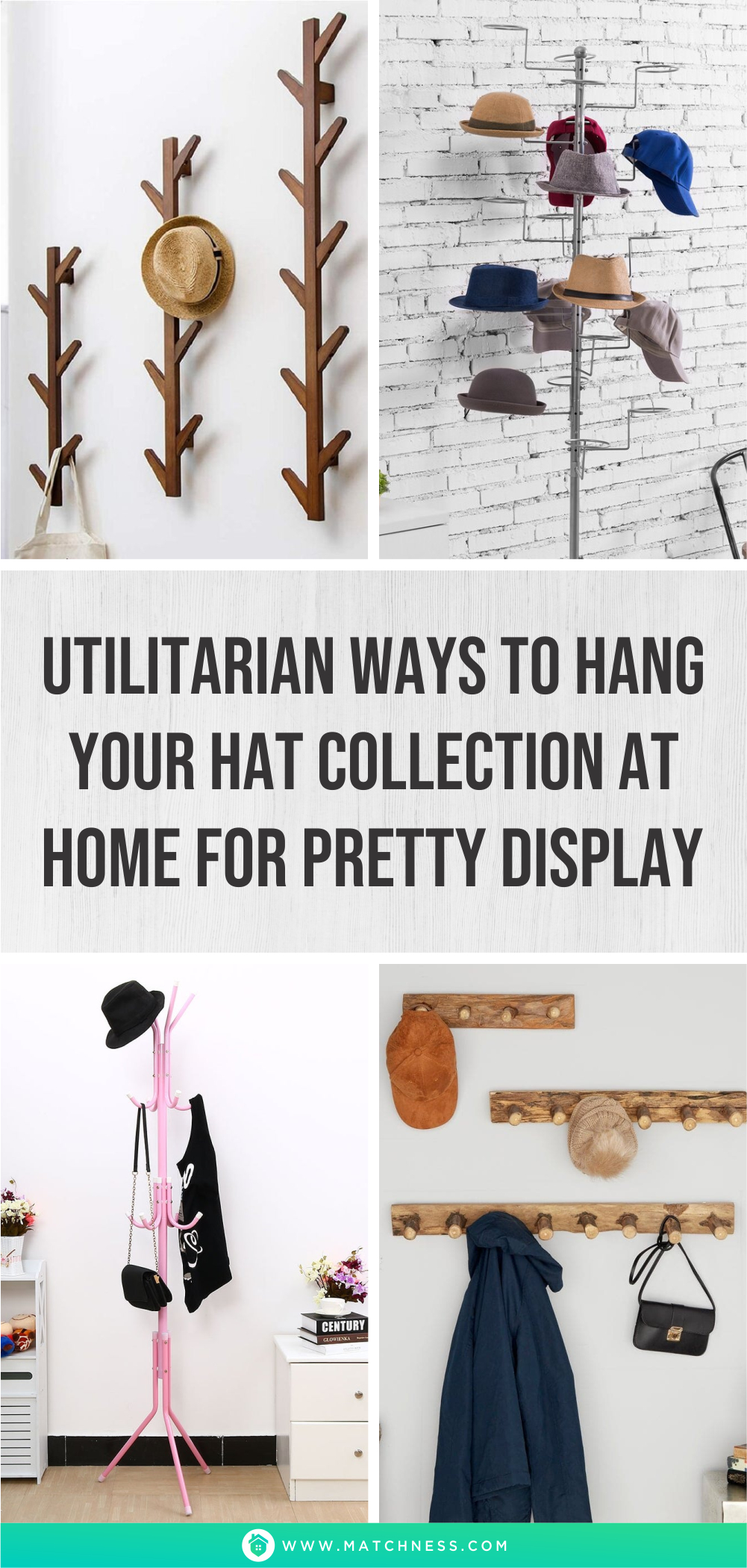 Utilitarian ways to hang your hat collection at home for pretty display1