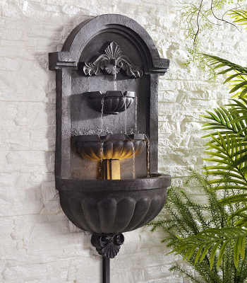 Wall fountain Miraculous Wall Decoration Ideas For Well-Designed Outdoor Presentation.