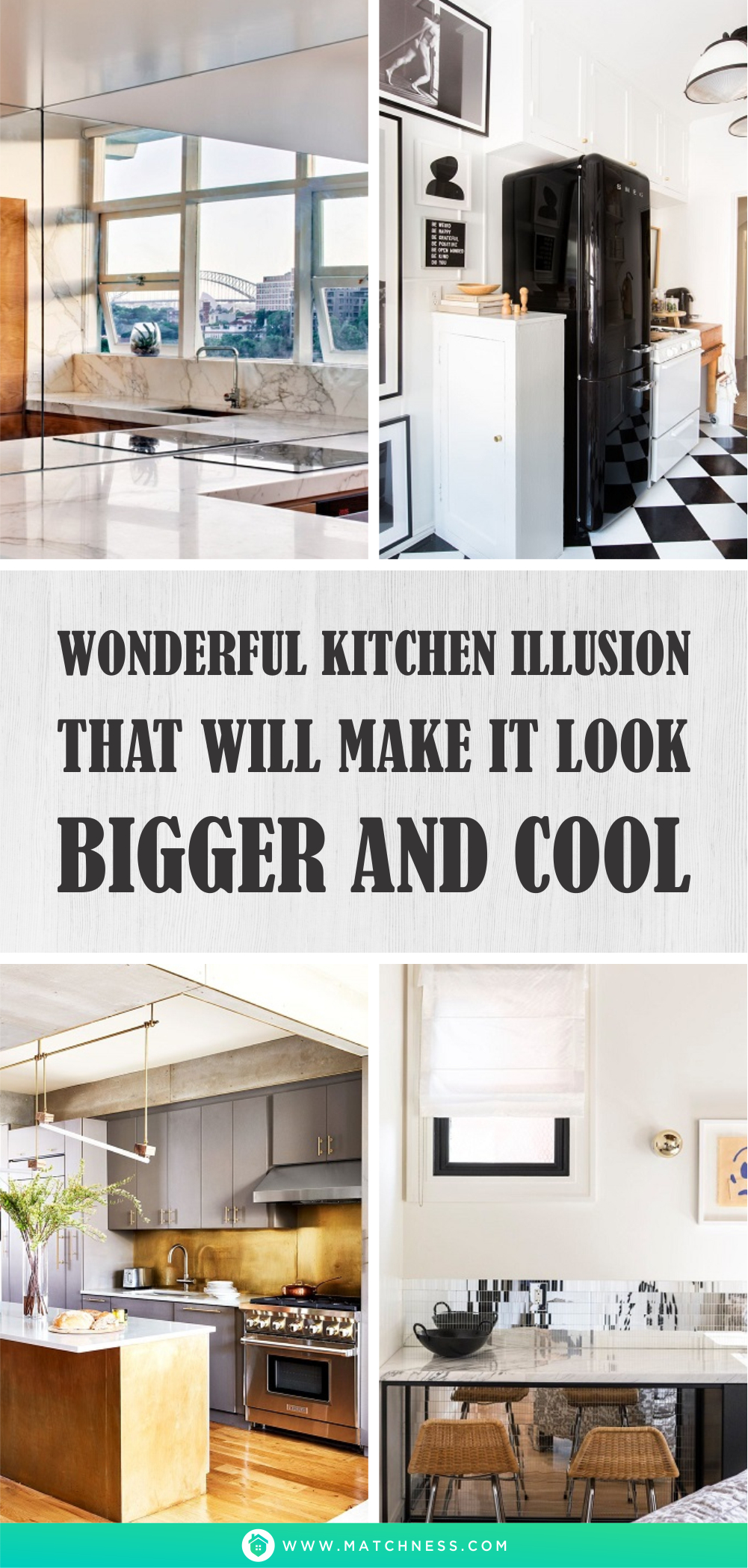 Wonderful kitchen illusion that will make it look bigger and cool1