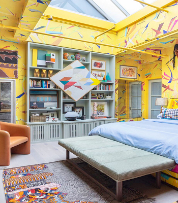 Geometric sloped skylight in the bedroom Skylights Design Ideas For Aesthetic Yet Stylish Home Decoration