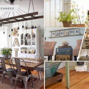 How to decorate home with repurposed wooden ladder ideas for charming look2