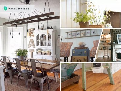 How to decorate home with repurposed wooden ladder ideas for charming look2