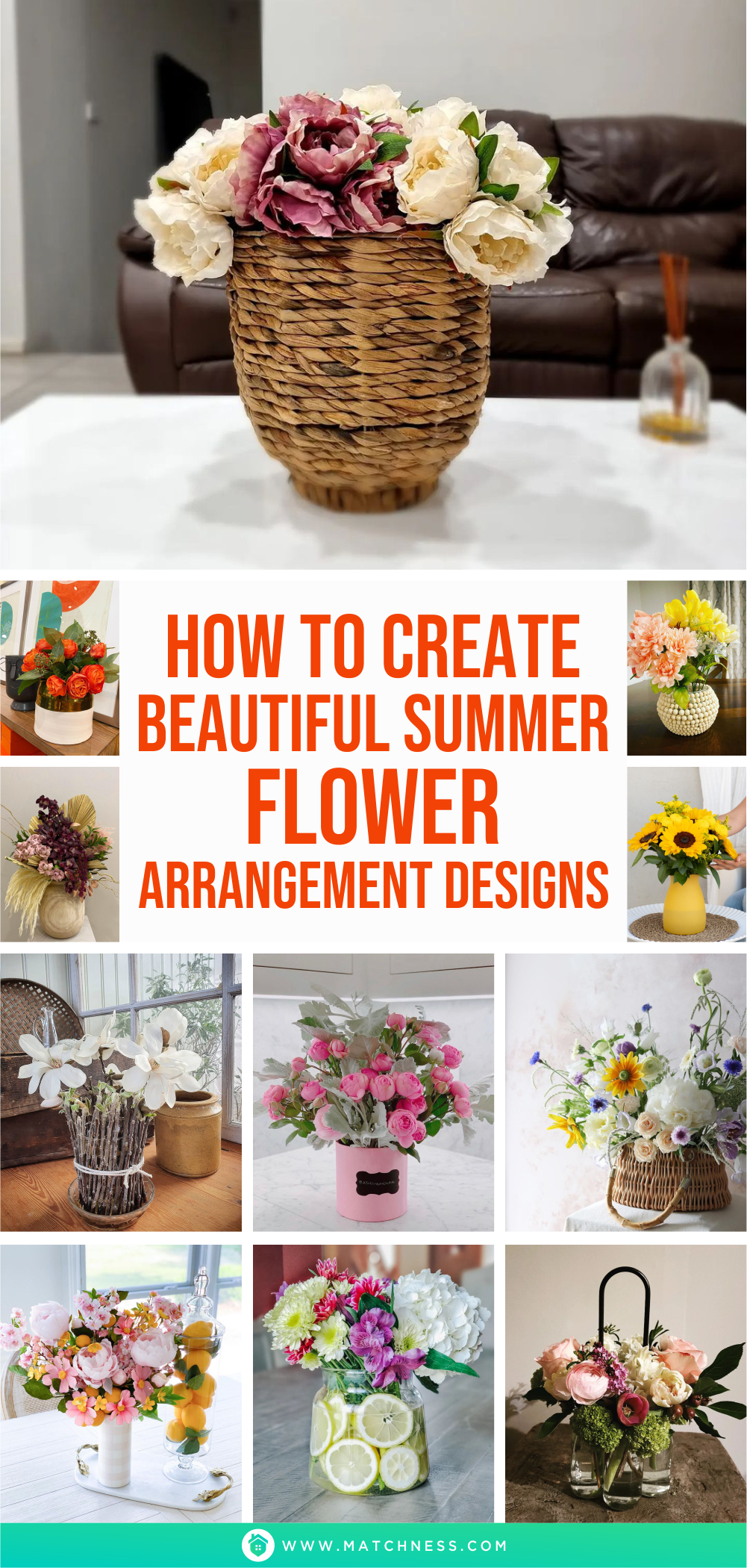 How to create beautiful summer flower arrangement designs1