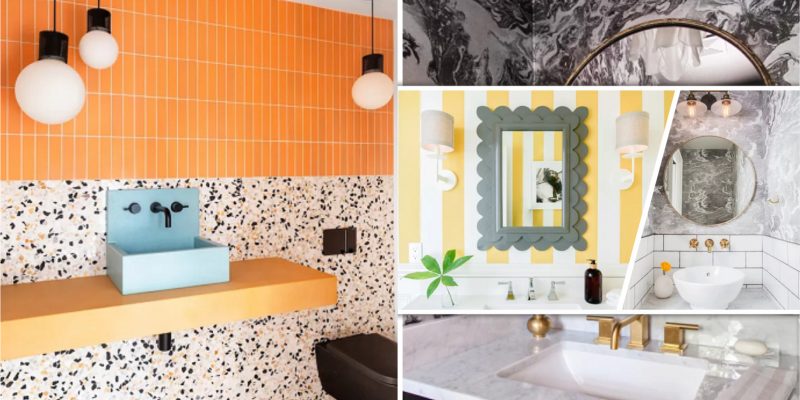 Luminous half bath design ideas for pleasing the guest at any moment2