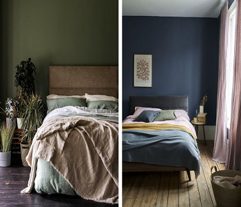 Navy or deep green color for bedroom Top Chosen Color Ideas That Bring Positive Vibes To Every Room