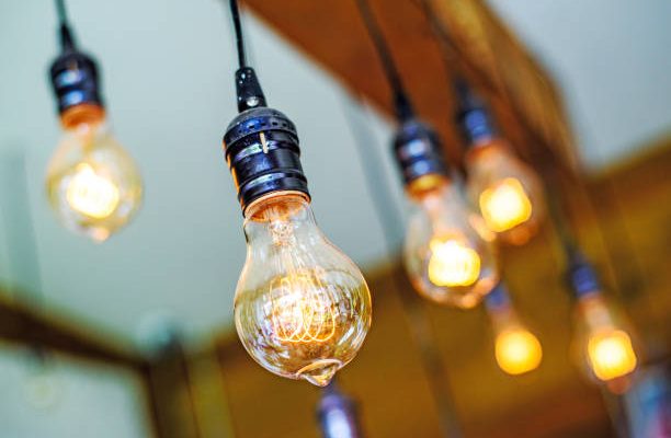 Vintage bulb lighting interior decor