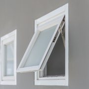 Awning window open, modern home aluminium push windows.