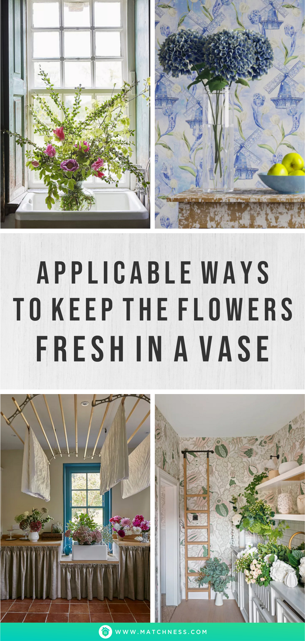 Applicable ways to keep the flowers fresh in a vase11