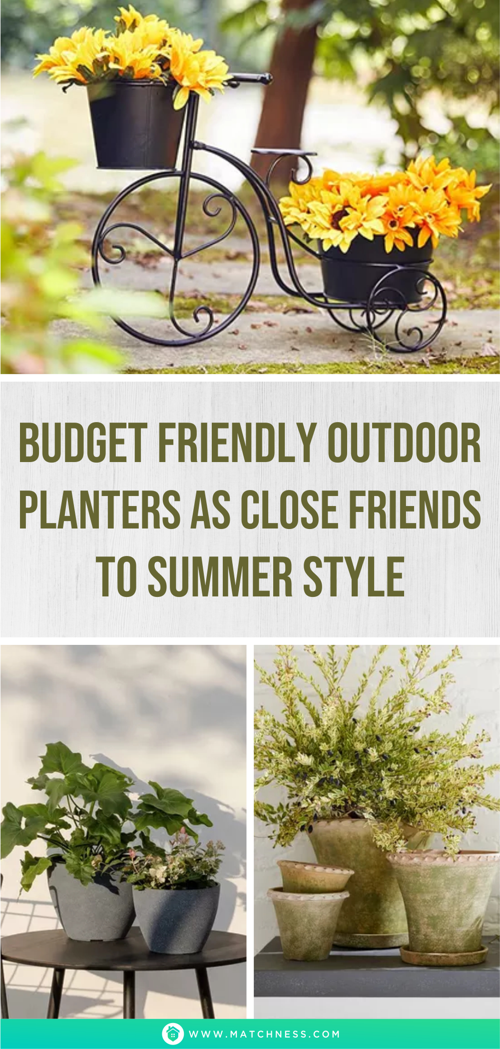 Budget friendly outdoor planters as close friends to summer style1