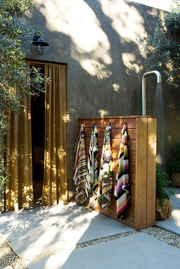 Changing area Entertaining Summer Pool And Cabana Design For Endless Vacation