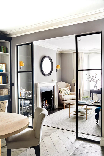 Crittall doors addition Mind-Blowing Broken Plan Living Room Ideas For Practical Sub-Divided Spaces