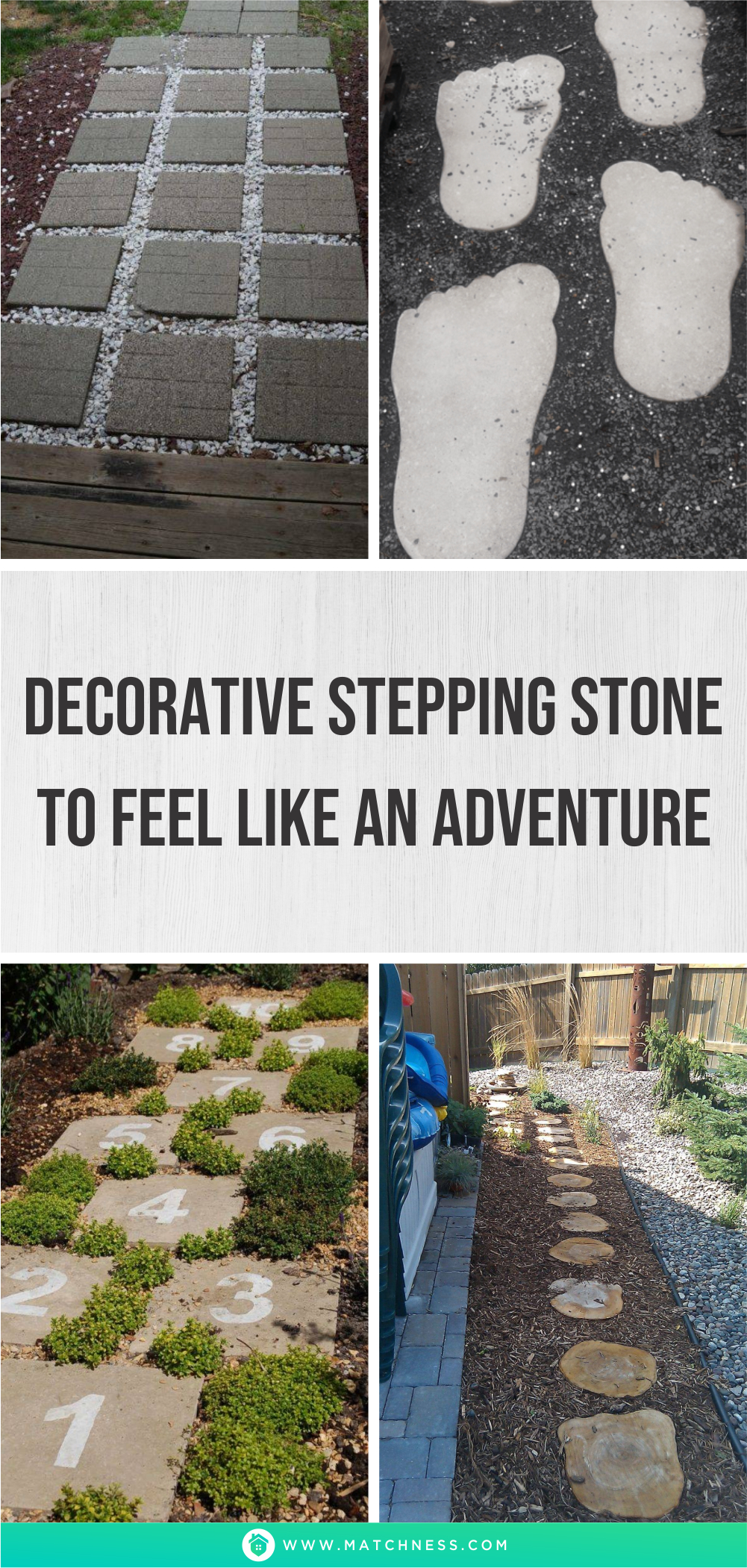 Decorative stepping stone to feel like an adventure1